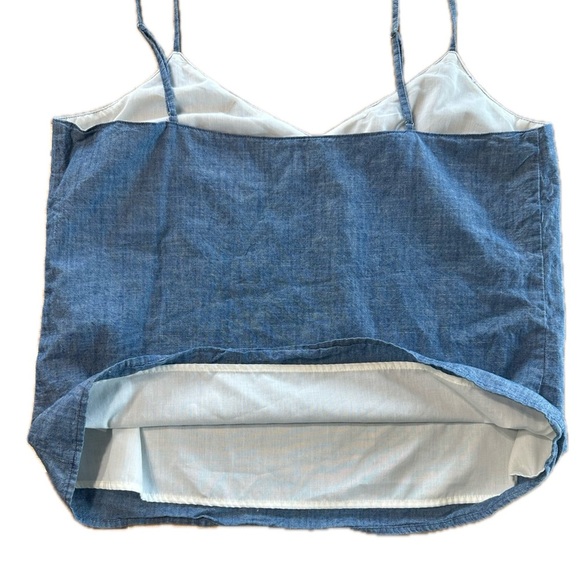 J.Crew Factory Chambray blue camisole Size 12 - Picture 4 of 7